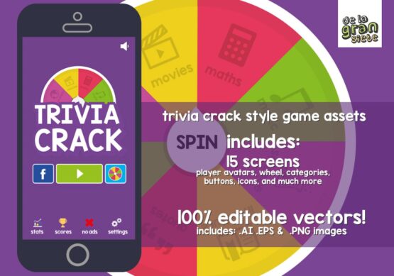 Trivia Crack Game Graphic Assets