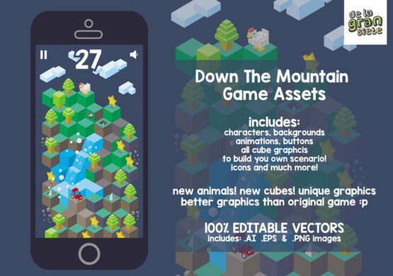 Down The Mountain Game Assets