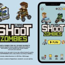 Shoot Zombies Cars 2D&3D Game Assets