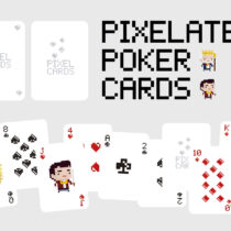 Pixelated Poker Cards