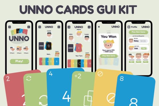UNO Cards Game Gui Assets