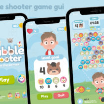 Animals Bubble Shooter Game Gui