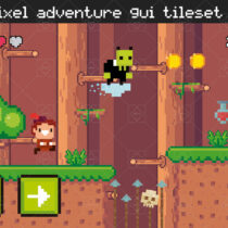 Pixel Adventure Platformer Game UI