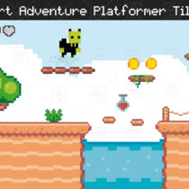 Desert Adventure Platformer Tileset