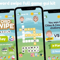 Word Swipe Game Gui Assets