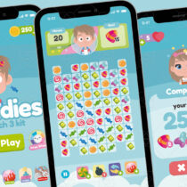 Sweet Candies Match 3 Game Gui Asset