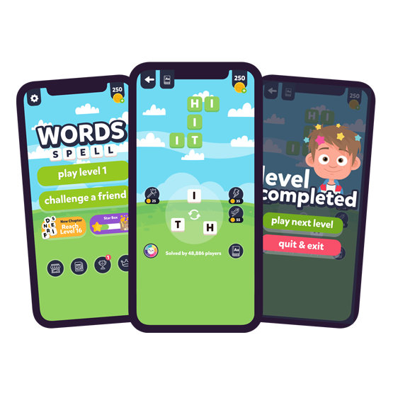 Words Spell / Guess Words GUI Assets