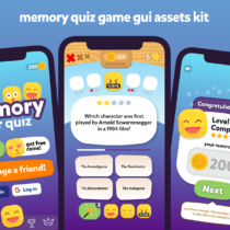 Memory Quiz Game Gui Assets
