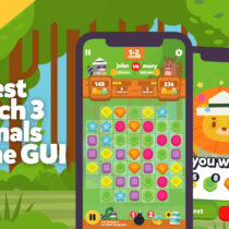 Forest Match 3 Game GUI Assets