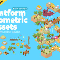 Beach Isometric Game Assets