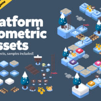 Winter Platform Isometric Assets