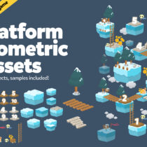Winter Platform Isometric Assets