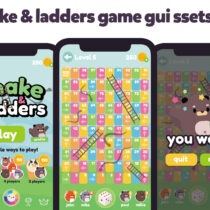 Snake & Ladders Game GUI Assets Kit