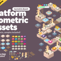 Desert Platform Isometric Assets