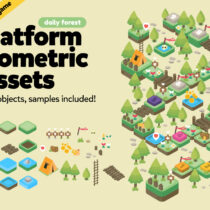 Day Forest Isometric Game Assets